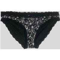 Black Flower Bikini Briefs Size 20