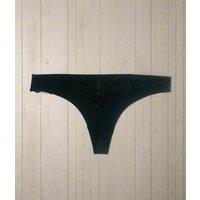 Black Lace Microfibre Thong Briefs Size 24