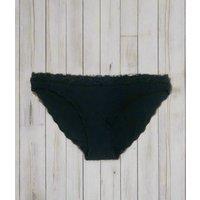 Black Cotton Blend Briefs Size 10