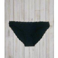 Black Cotton Blend Briefs Size 28