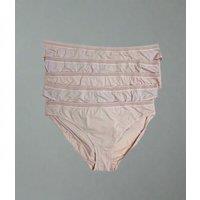 Pale Pink 5 Pack Bikini Briefs Size 6