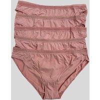 Pink 5 Pack Bikini Briefs Size 6