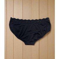 Navy 5 Pack Lace Trim Midi Briefs Size 10