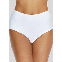 White Laser Cut No VPL Full Briefs Size 18/20