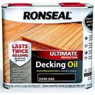 Ronseal Ultimate Protection Decking Oil Dark Oak - 2.5L