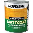Ronseal Ultra Tough Mattcoat Clear Varnish - 750ml