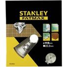 Stanley Fatmax Diamond Disc 115mm Cont Rim - STA38002-XJ