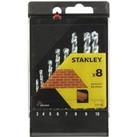Stanley 8Pc Masonry Drill Bit Set - STA56040-QZ