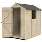 Forest Garden 4LIFE Apex Shed 4 x 6ft - Single Door 1 Window (Home Delivery)