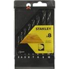 Stanley 8Pc Bradpoint Drill Bit Set (3-10mm) - STA56006-QZ