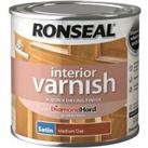 Ronseal Interior Varnish Satin Medium Oak - 250ml