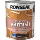 Ronseal Interior Varnish Satin Walnut - 750ml