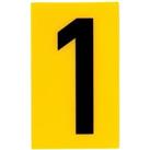 Breeze Yellow Self Adhesive House Number - 60mm - 1