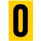 Breeze Yellow Self Adhesive House Number - 60mm - 0