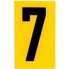 Breeze Yellow Self Adhesive House Number - 60mm - 7