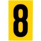 Breeze Yellow Self Adhesive House Number - 60mm - 8