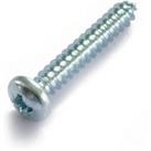 Self Tapping Screw - Bright Zinc Plated - 6 x 20mm - 10 Pack
