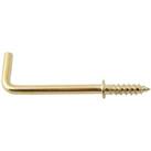 Brass Square Cup Hook - 38mm - 8 Pack