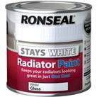 Ronseal Stays White Radiator Paint Gloss - 250ml