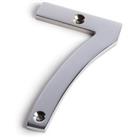 Chrome Screw Fixing House Number - 100mm - 7