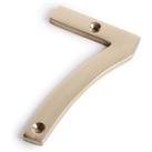 Polished Brass Numeral - Screw Fixing - 100mm - 7