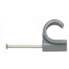 Oracstar Nail In Pipe Clips - 15mm - Grey - 20 Pack