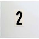 Breeze Silver Self Adhesive House Number - 85mm - 2