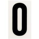 Breeze White Self Adhesive House Number - 60mm - 0