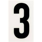 Breeze White Self Adhesive House Number - 60mm - 3