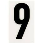 Breeze White Self Adhesive House Number - 60mm - 9