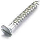 Wood Screw - Countersunk - Bright Zinc Plated - 6 x 75mm - 10 Pack