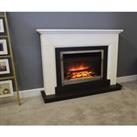 Suncrest Talent Electric Fire Suite with Smart Remote & Flat to Wall Fitting - White, Graphite &