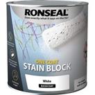 Ronseal One Coat Stain Block - White 2.5L