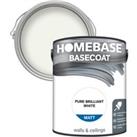 Homebase Basecoat Paint Pure Brilliant White - 5L