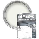 Homebase Interior Quick Dry Primer Undercoat White - 750ml