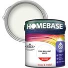 Homebase Non Drip Gloss Pure Brilliant White - 2.5L