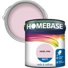 Homebase Matt Emulsion Paint Angel Pink - 2.5L