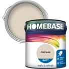 Homebase Matt Emulsion Paint Fine Sand - 2.5L