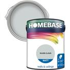 Homebase Matt Emulsion Paint Silver Cloud - 5L