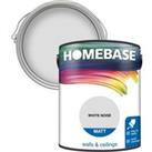 Homebase Matt Emulsion Paint White Noise - 5L