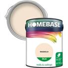 Homebase Silk Emulsion Paint Magnolia - 5L