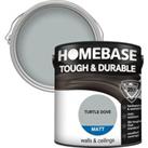 Homebase Tough & Durable Matt Paint Turtle Dove - 2.5L
