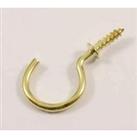 Round Cup Hook - Brass - 25 Pack