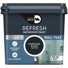 Maison Deco Refresh Bathroom Wall Tile Paint Charcoal Black - 750ml