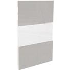 Modern Slab Glass Kitchen Cabinet Door (W)497mm - Gloss Grey