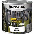Ronseal Direct to Metal Satin Paint White - 250ml