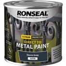 Ronseal Direct to Metal Satin Paint Storm Grey - 250ml