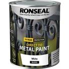 Ronseal Direct to Metal Gloss Paint White - 750ml