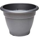 Round Bell Pot in Black - 38cm