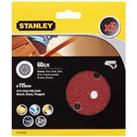 STANLEY Random Orbital Sanding Discs 115mm Pack of 5 60G (STA32002-XJ)